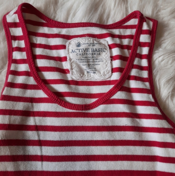 Pink & White Striped Muscle Shirt - Picture 5 of 6